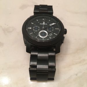 Black Fossil Watch